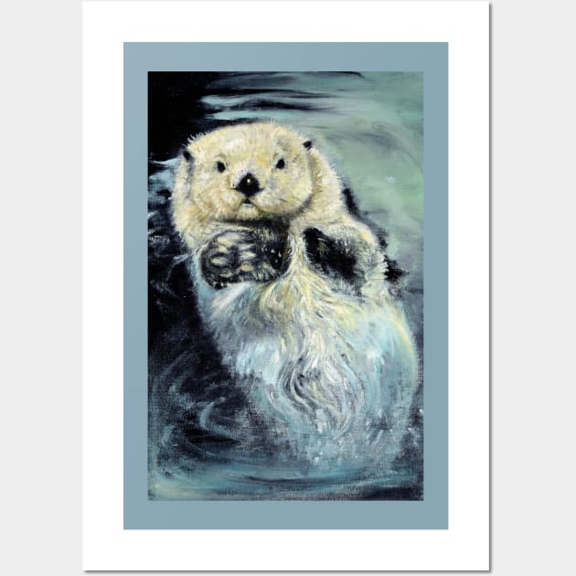 Sea Otter Wall Art by belettelepink